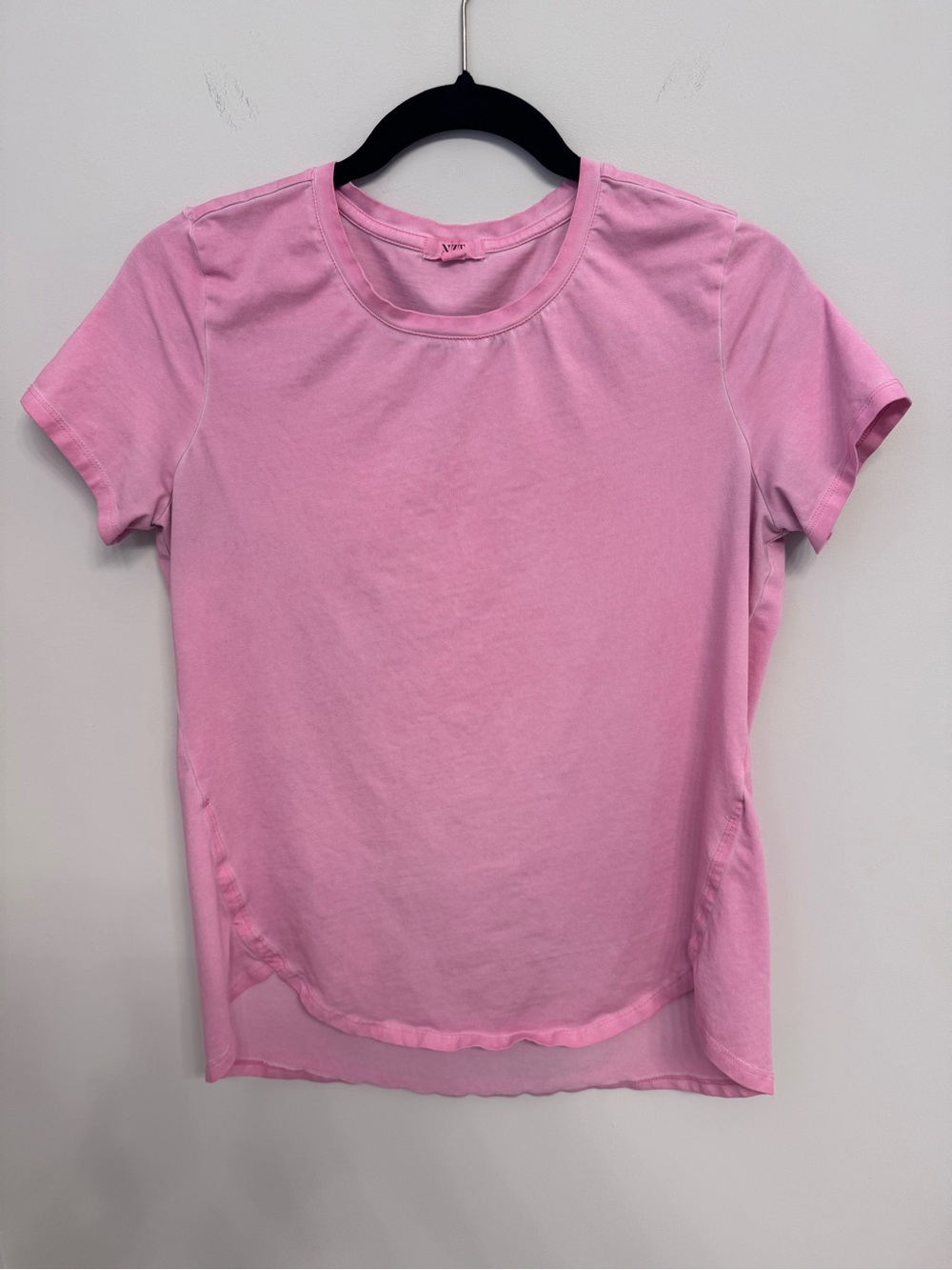 Nic + Zoe Pink Short-Sleeve Curved Hem Women's Tee
